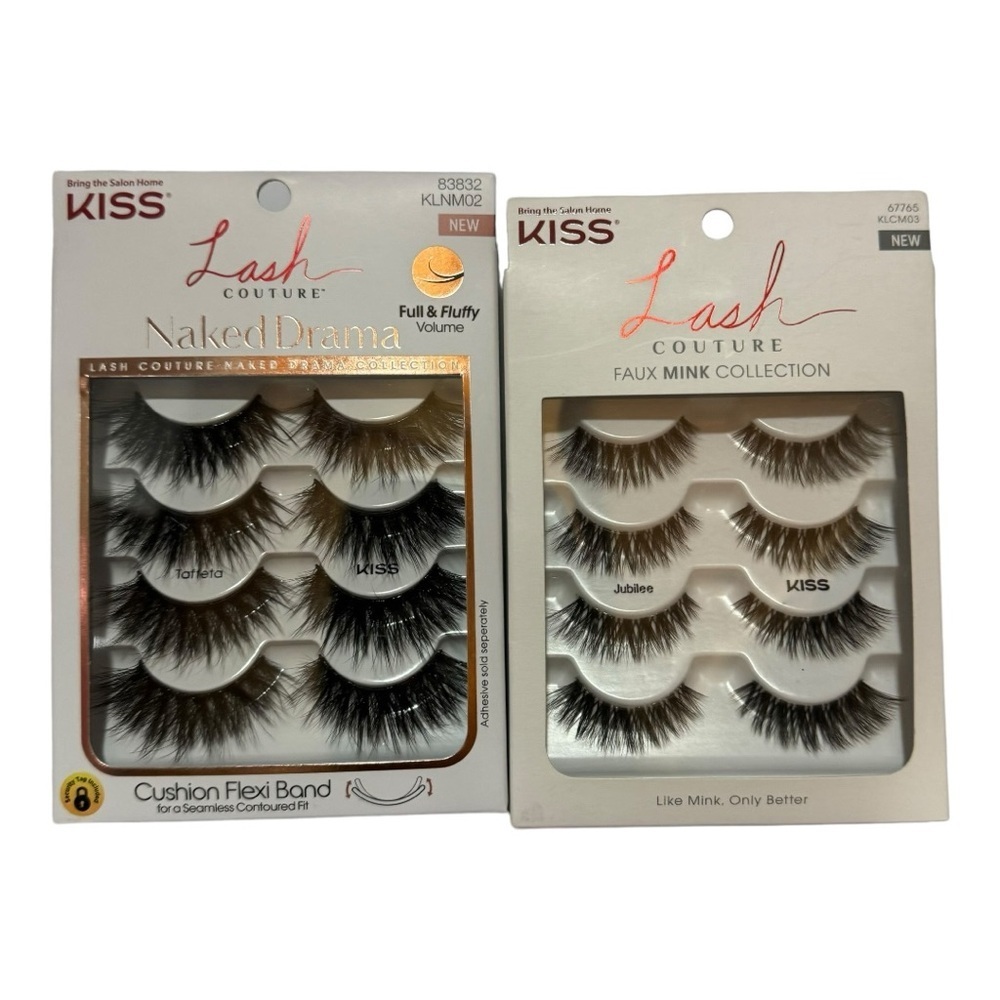 KISS Lash Couture Triple Push-Up Collection Lashes Bundle NWT